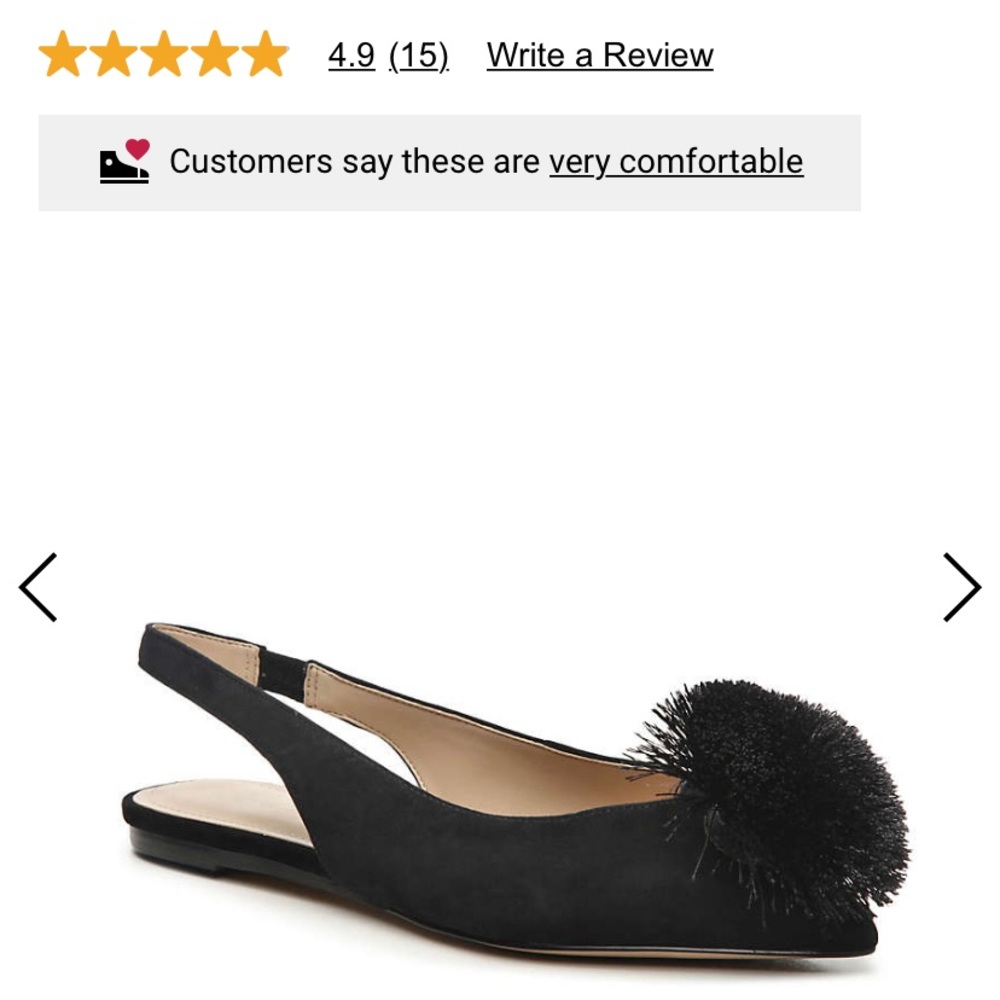 Gunmetal Samantha black flat
